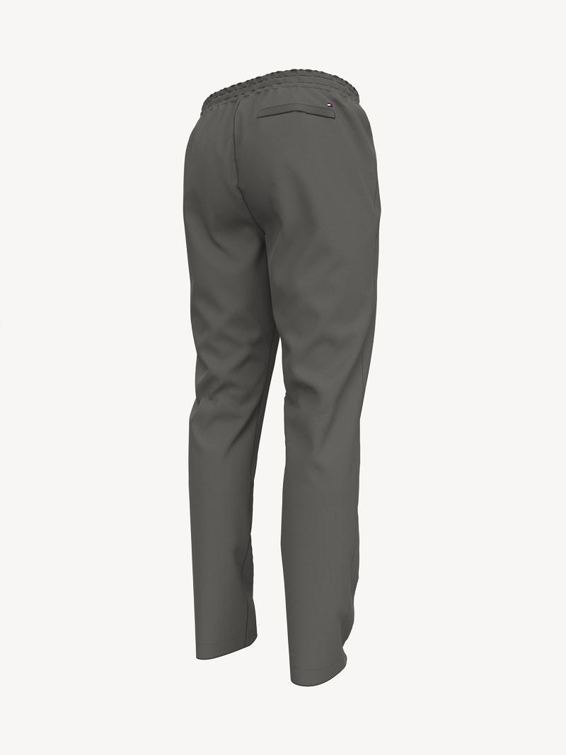 Férfi Tommy Hilfiger Essential drawstring chino Jogger Nadrág Szürke | HU 1130QMA